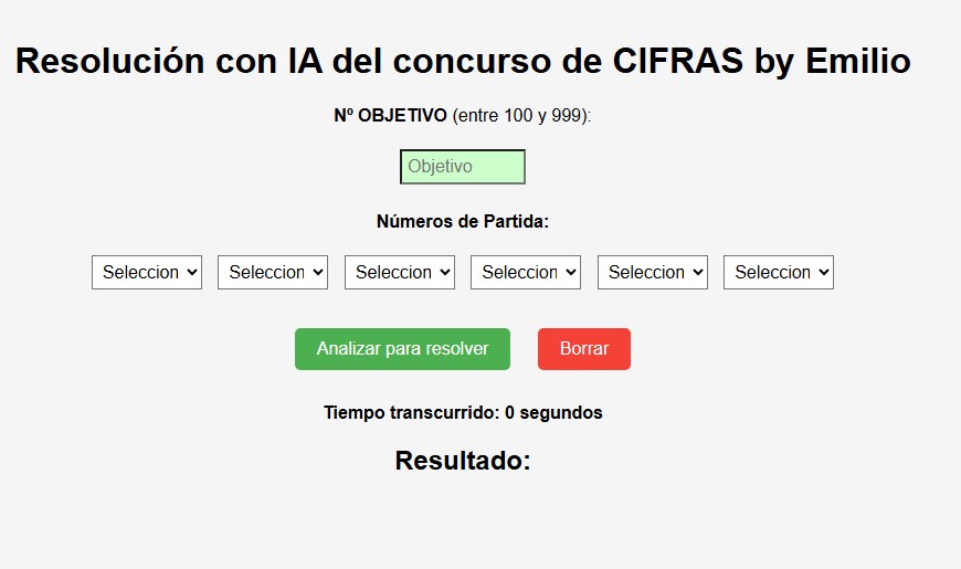 CONCURSO CIFRAS